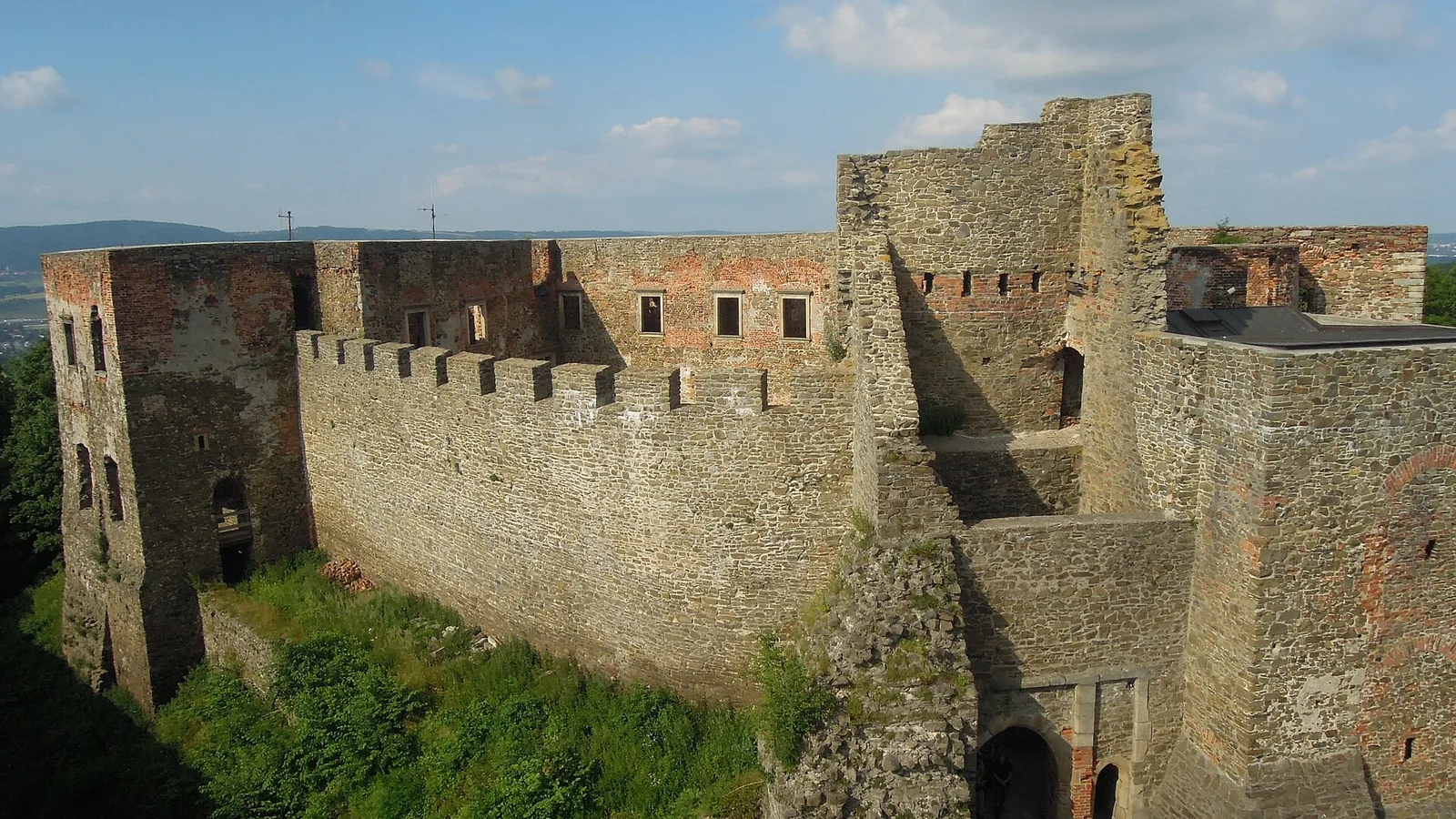 Zříceniny paláce hradu Helfštýn