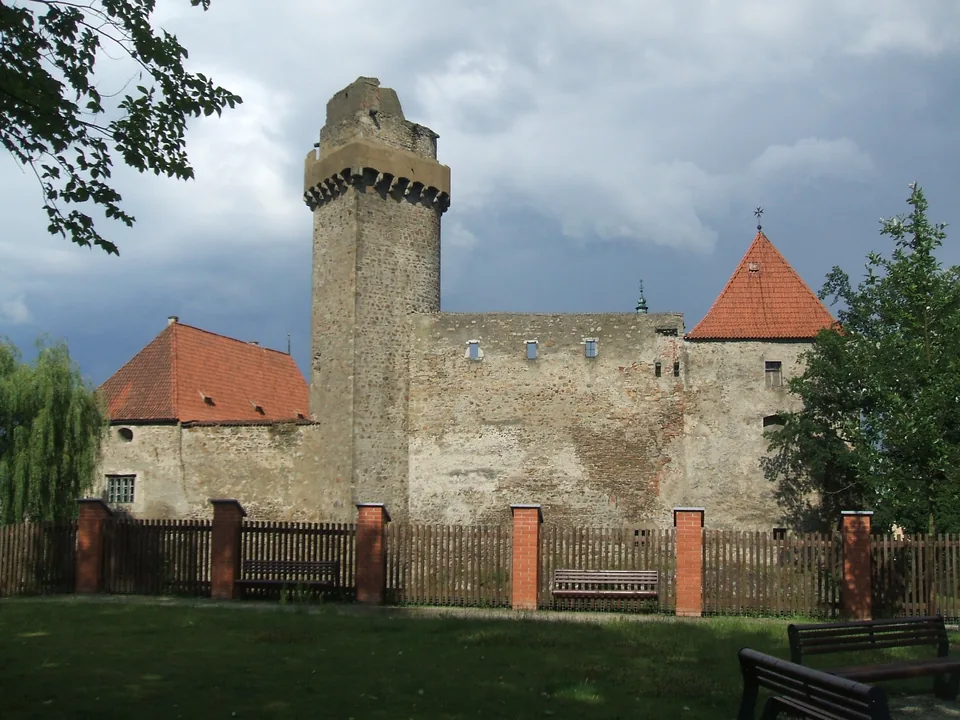 Strakonický hrad s věží Rumpál.