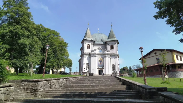 Schodiště k bazilice na Svatém Hostýně